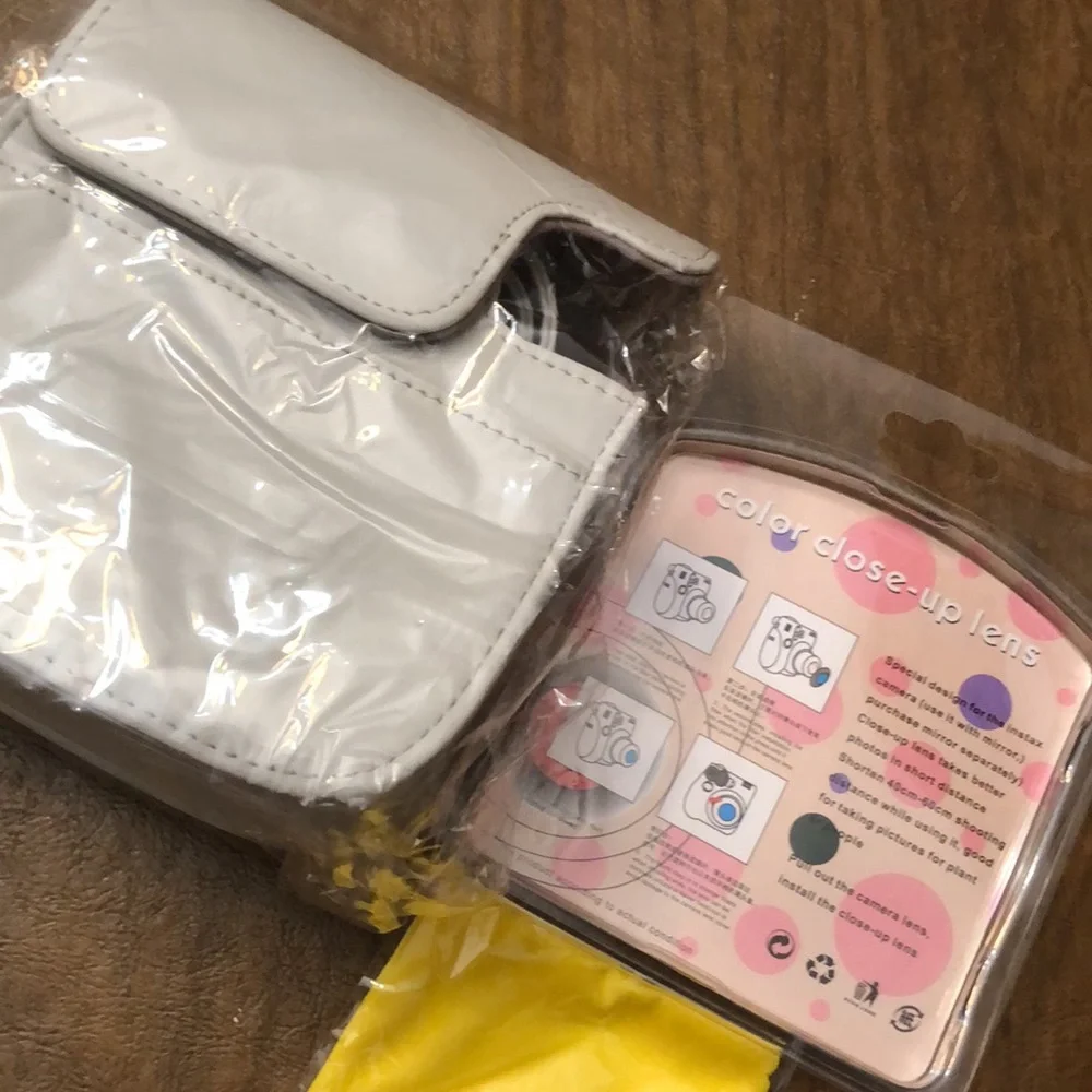 Fuji Instanx camera bag and accessories